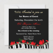 Piano/Muzikale Uitnodiging - Multidoel (Achterkant)