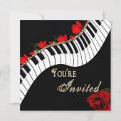 Piano/Muzikale Uitnodiging - Multidoel (Voorkant)