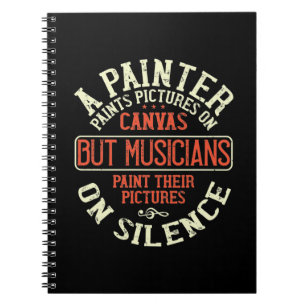 Piano - Muzikanten schilderen Afbeeldingen Notitieboek