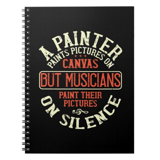 Piano - Muzikanten schilderen Afbeeldingen Notitieboek (Voorkant)