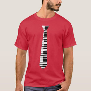 Piano Nekgrap Fun Humoristische Toetsenbord Muziek T-shirt
