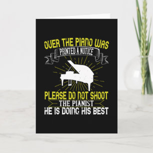 Piano - Niet schieten Kaart