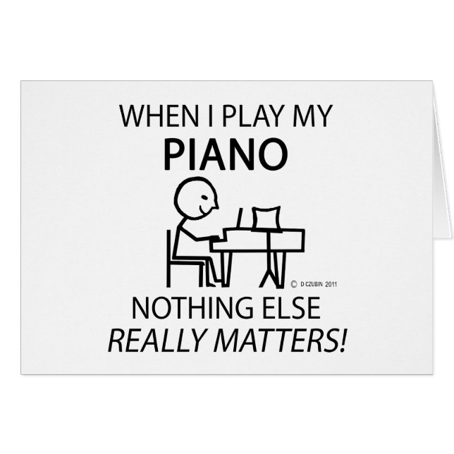 Piano Niets anders Matters (Voorkant Horizontaal)