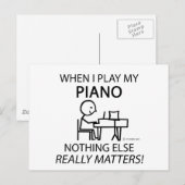 Piano Niets anders Matters Briefkaart (Voorkant / Achterkant)