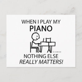 Piano Niets anders Matters Briefkaart