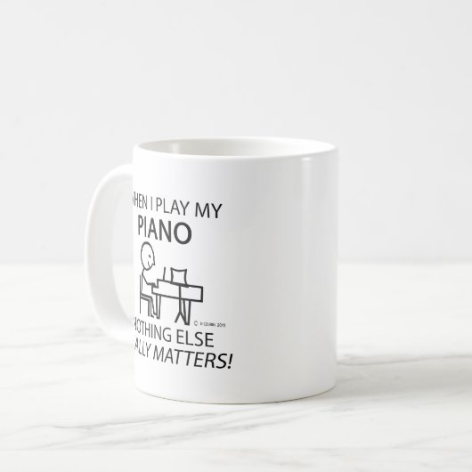 Piano Niets anders Matters Koffiemok (Voorkant links)