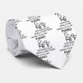 Piano Niets anders Matters Stropdas (Opgerold)