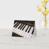 Piano Notecard Kaart (Gele Bloem)
