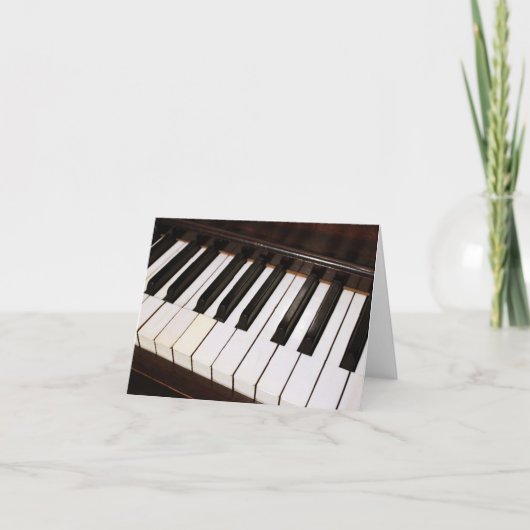 Piano Notecard Kaart (Voorkant)