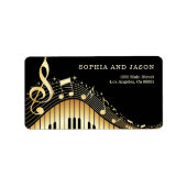 Piano Notes Clean Etiket (Voorkant)