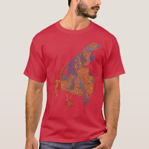 Piano Notes Pianoforte Keyboard Pianist Notation M T-shirt