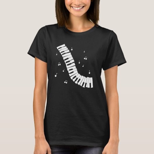 Piano Notes T-shirt (Voorkant)