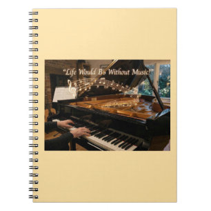 Piano Notitieboek – Leven Zou Bb Zonder Muziek