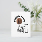 Piano Nut Briefkaart (Staand voorkant)