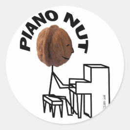 Piano Nut Ronde Sticker