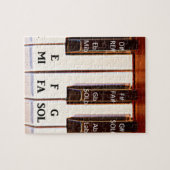 Piano Octave DO RE MI Legpuzzel (Horizontaal)