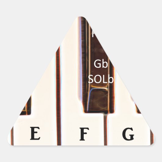 Piano Octave DO RE MI Sticker (Voorkant)