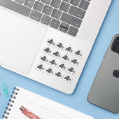 Piano Oefenlesplan Docent Student Planner Sticker (Laptop met iPhone)