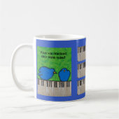 Piano oefent grappige mug uit koffiemok (Links)