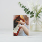Piano- of muzieklessen Visitekaartje (Staand voorkant)