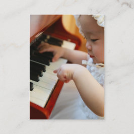 Piano- of muzieklessen Visitekaartje