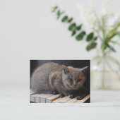 Piano- of muzieklessen Visitekaartje (Staand voorkant)