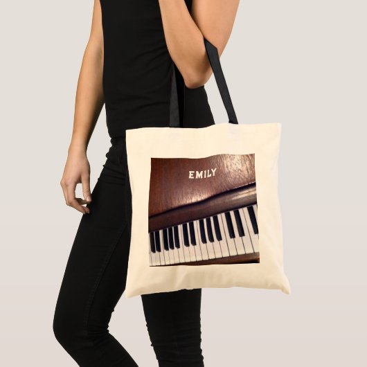 Piano ontwerp tote bag (Voorkant (product))