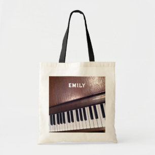 Piano ontwerp tote bag