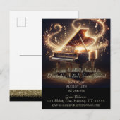 Piano Overweging Baby Grand Uitnodiging Briefkaart (Voorkant / Achterkant)