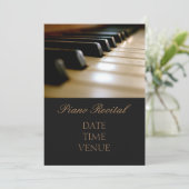 Piano Overweging elegant stijlvol formaat Kaart (Staand voorkant)