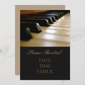 Piano Overweging elegant stijlvol formaat Kaart (Voorkant / Achterkant)