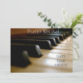 Piano Overweging elegant stijlvol formaat Kaart (Staand voorkant)