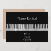 Piano Overweging elegant stijlvol formaat Kaart (Voorkant / Achterkant)
