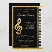 Piano Overweging Gold Baby Grand Kaart (Voorkant / Achterkant)