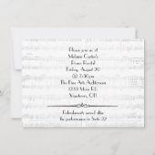 Piano Overweging Invite Kaart (Achterkant)