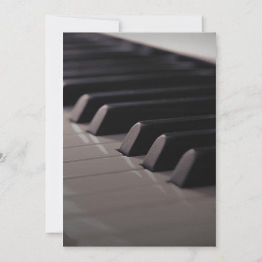 Piano Overweging klassiek minimaal Kaart (Achterkant)