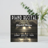 Piano Overweging Modern Colorful Fun Invitation Kaart (Staand voorkant)