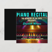 Piano Overweging Modern kleurrijke vun Kaart (Voorkant / Achterkant)