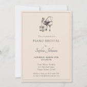 Piano Overweging Muziekconcert Kaart (Voorkant)