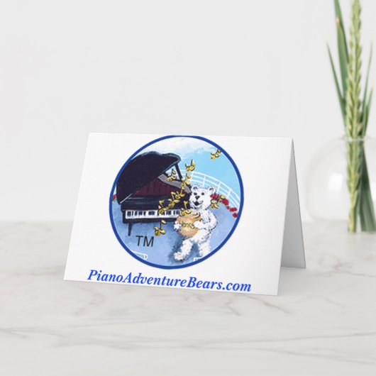 Piano Party Card (Achterkant)