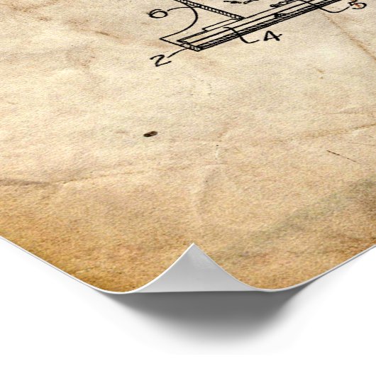 Piano Patent Poster (Hoek)