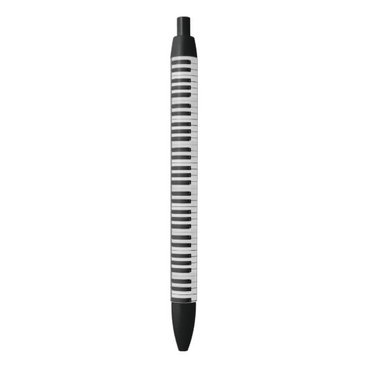 Piano pattern zwarte inkt pen (Voorkant Verticaal)