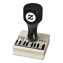 Piano People wood Art Stamp Rubberstempel