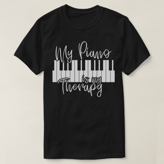 Piano Pianist Gift Music Musician Keys T-shirt (Design voorkant)