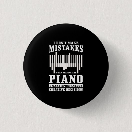 Piano Pianist Gift Ronde Button 3,2 Cm (Voorkant)