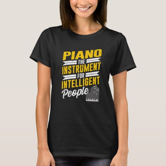 Piano Pianist Music Keyboard Musician Quote Gag Ou T-shirt (Voorkant)