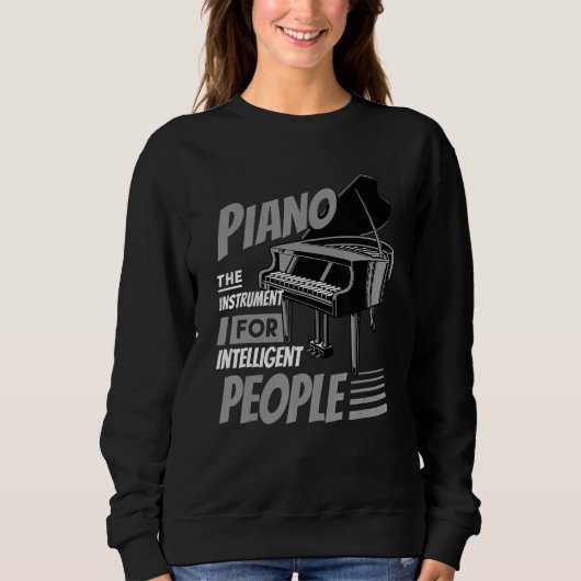 Piano Pianist Music Keyboard Musician Quote Gag Ou Trui (Voorkant)