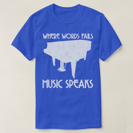 Piano Pianist Music T-shirt (Design voorkant)