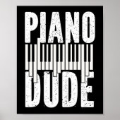 Piano Pianist Piano Man Poster (Voorkant)