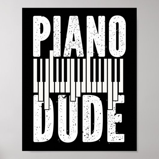 Piano Pianist Piano Man Poster (Voorkant)
